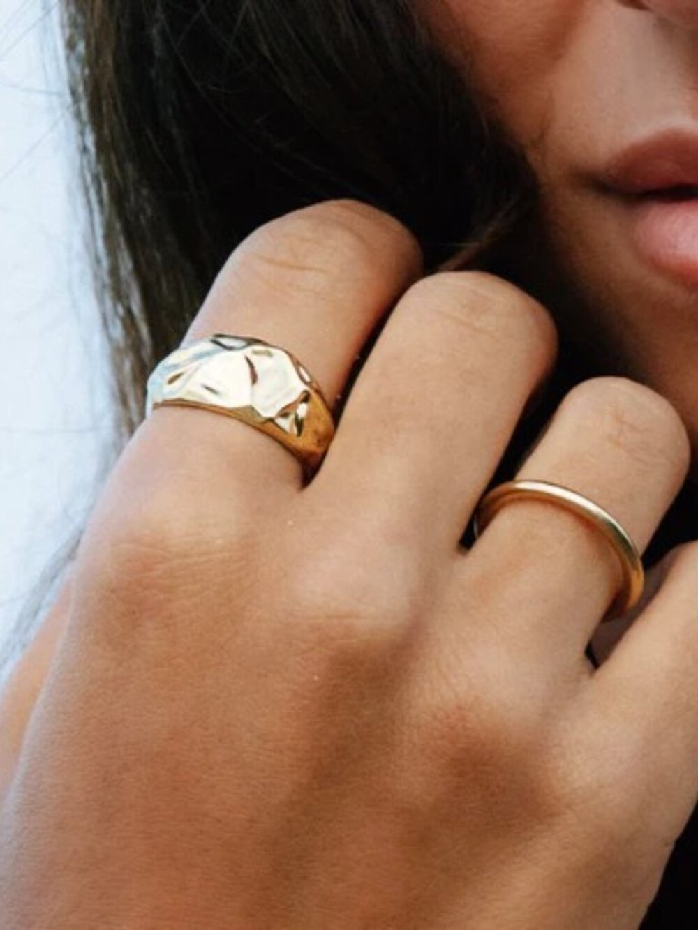 Gold Foil Ring from James Michelle - Size 10